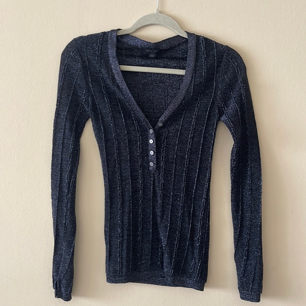 All Saints Glitter Top